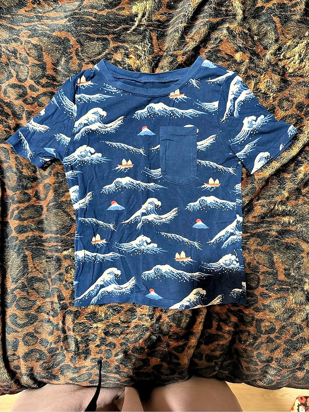Kyte Baby Short Sleeve Pocket Tee - Great Wave Boys 5T